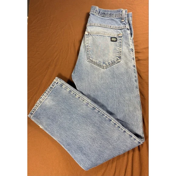 KEY Blue Straight Jeans Waist 30 Distressed Vintage Denim - Picture 1 of 9